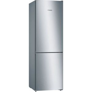 BOSCH - Réfrigérateur combiné pose-libre SER4 inox look - Vol.total: 326l - réfrigérateur: 237l - congélateur: 89l - Full no frost