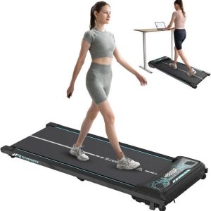 CITYSPORTS WP6 Tapis de Course Electrique Moteur 440W / Vitesse 1.0- 6.0km/h / Dimensions 1228*490 *121mm/Noir Vert/