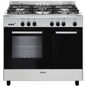 Cuisinière - GLEM GA960PCGIX - Gaz - Four simple - Gril - 56L