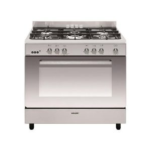 Cuisinière e-Cooker 90 x 60 cm inox - Four gaz catalyse 109 L - Gril él GLEM - GE960CMIX2