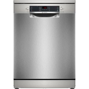 Lave-vaisselle pose libre BOSCH SMS26AI01F SER2 - 12 couverts - Induction - L60cm - 48 dB - Acier brossé anti-traces