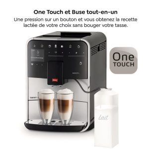 Machine à Café à Grain MELITTA Barista T Smart - Argent (sans réservoir lait)