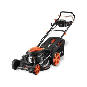 Tondeuse thermique autotractée démarrage électrique vitesse réglable 196cm3 53cm – FUXTEC FX-RM5396esPRO – 6CV 70L