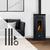 Pack poêle à granulés Vulcano SMS + Kit d’installation sortie arrière 12 kw